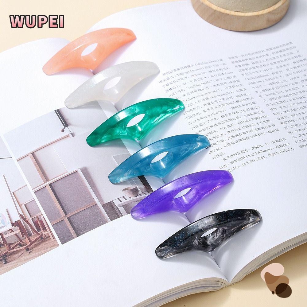 ที่คั่นหนังสือ วูเป่ย, ที่ใส่หน้าหนังสือนิ้วหัวแม่มือหน้ากระโจมหรูหรา, รู 2 ซม. แบบพกพาใช้งานง่ายสะดวกอุปกรณ์อ่านโรงเรียน