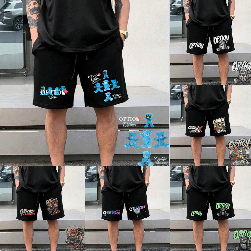 【SHORTS】พร้อมส่ง✨กางเกงขาสั้น  Option Bear series shorts ผ้าฝ้ายแท้ระบายอากาศได้ดี M-XL