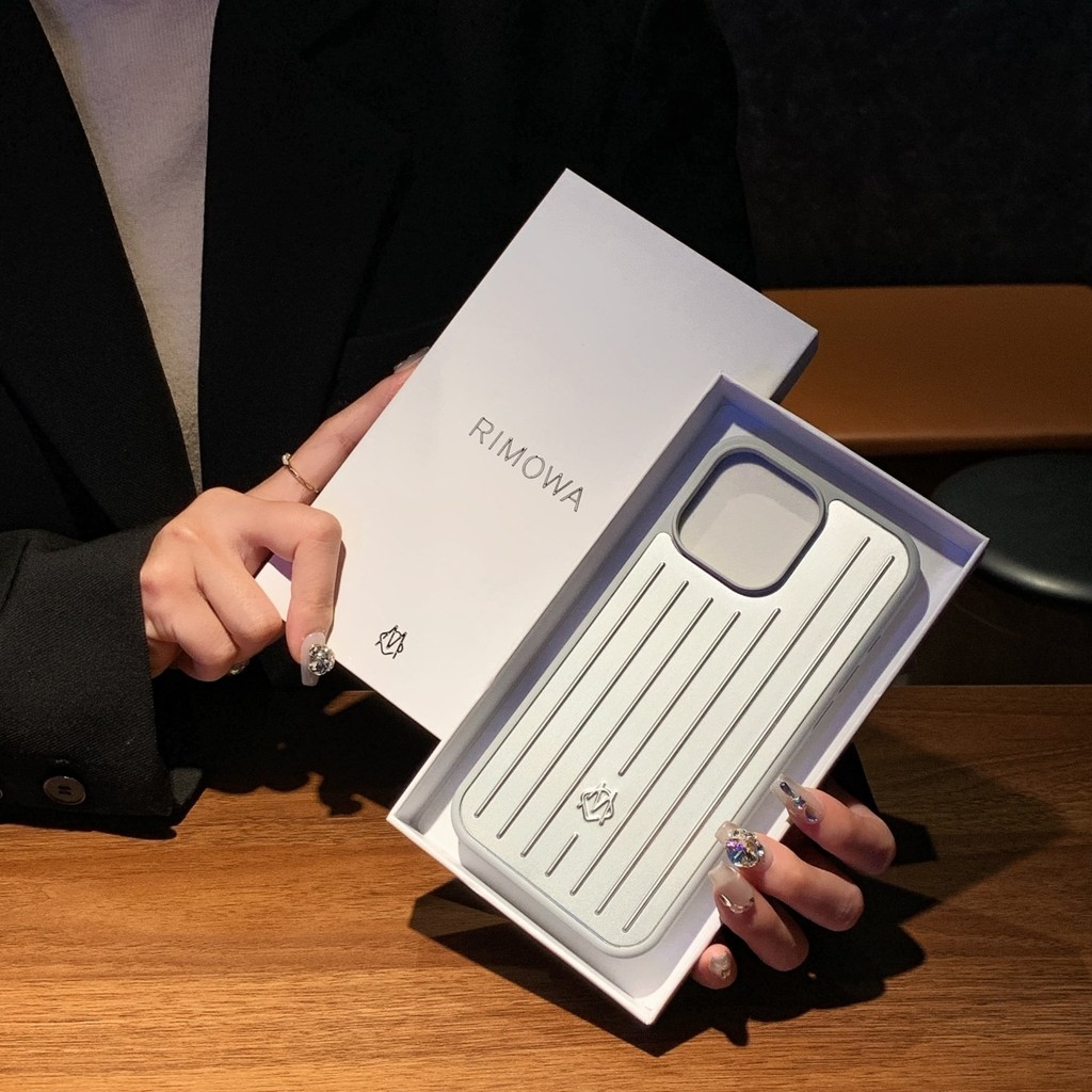 Rimowa Rimowa อลูมิเนียมแมกนีเซียมวัสดุเหมาะสําหรับ iphone16promax เคสโทรศัพท์ iphone15pro อลูมิเนีย