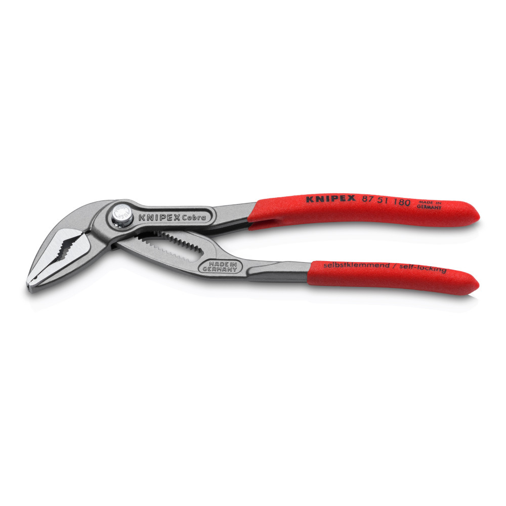 KNIPEX Cobra ES Water Pump Pliers extra-slim 180 mm คีมคอม้าปากเรียวเล็ก 180 มม. รุ่น 8751180