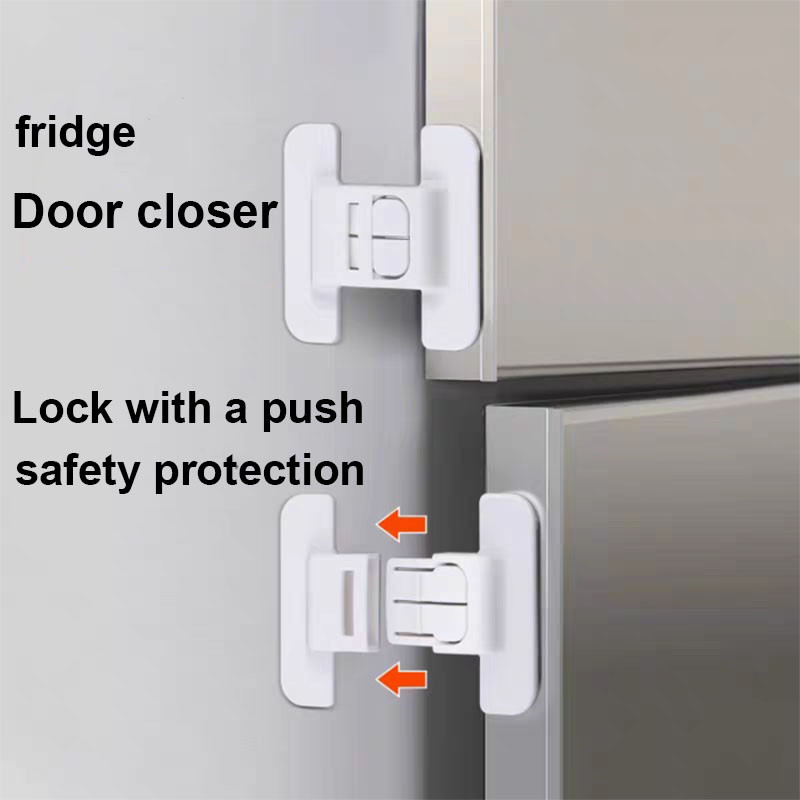 ️ ️ ล็อคความปลอดภัยตู้เย็น, ล็อคยึดประตูตู้, ลิ้นชักหยิกมือเด็ก, ล็อคตู้เย็นป้องกันการรั่วไฟฟ้า