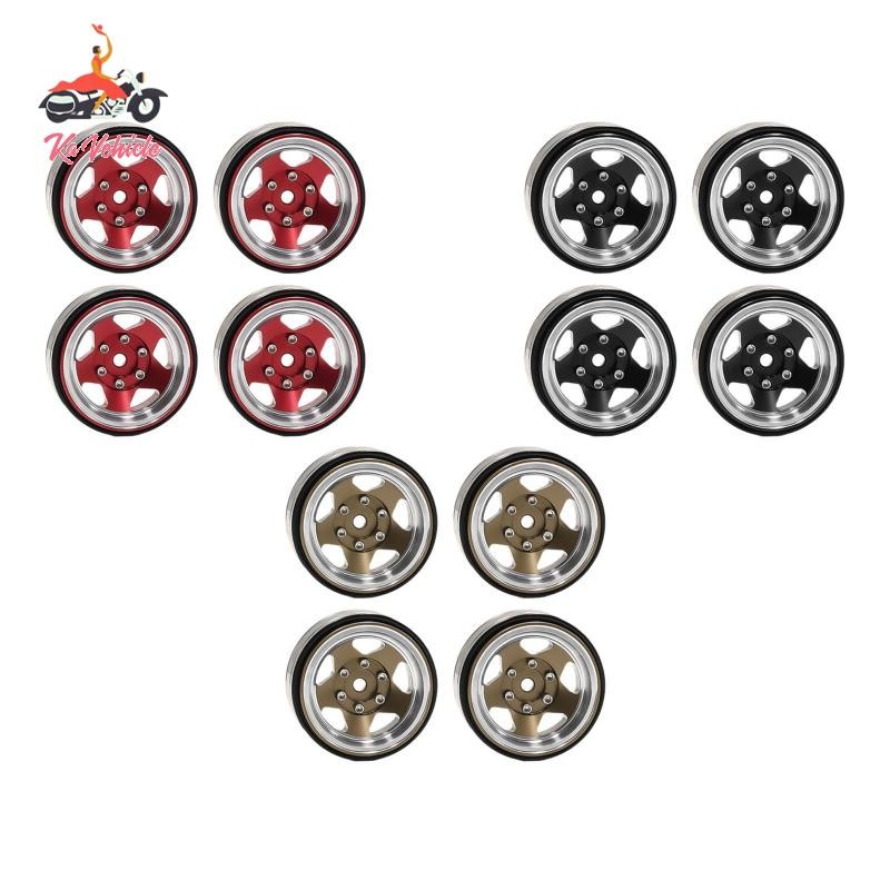 [Whstrong] 4 ชิ้น 1.3 นิ้ว Beadlock ล้อขอบสําหรับ FMS Ascent-18 1: 18 RC รถทนทาน