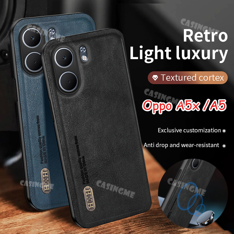 สําหรับOppo a5x 4G 2025 หรูหราปลอกหนังสําหรับOppo a5x A5Pro Oppo A 5 x OPPOA5x 5 Pro 4G 5G 2025 แฟชั