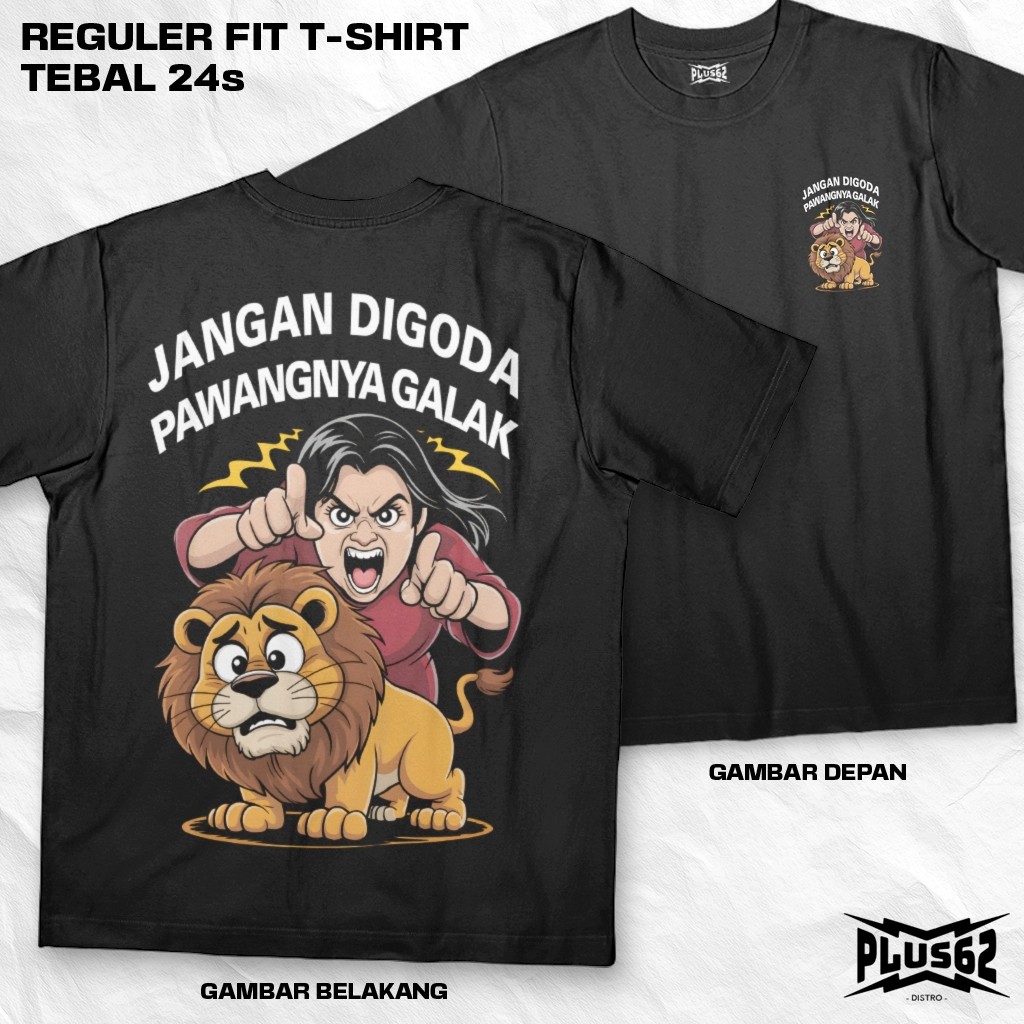 Plus62 Distro - เสื้อยืดซีรีส์ต้นฉบับ 24s หนาระดับพรีเมียมพร้อมคํา - ED0202
