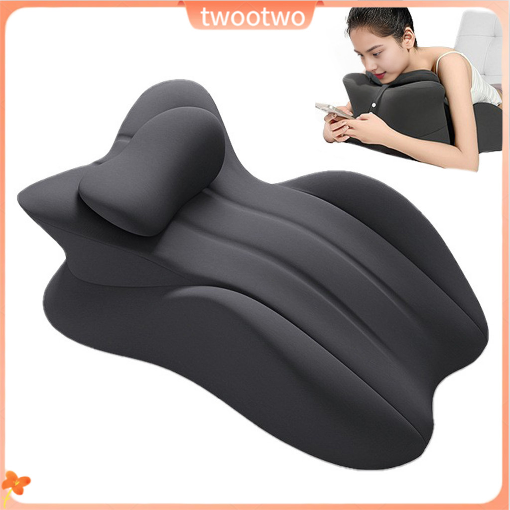 Twt หมอนพยุงคอตามหลักสรีรศาสตร์ Low Profile WEDGE หมอน Intimatcy สําหรับคู่รักหน่วยความจําโฟม Wedge 
