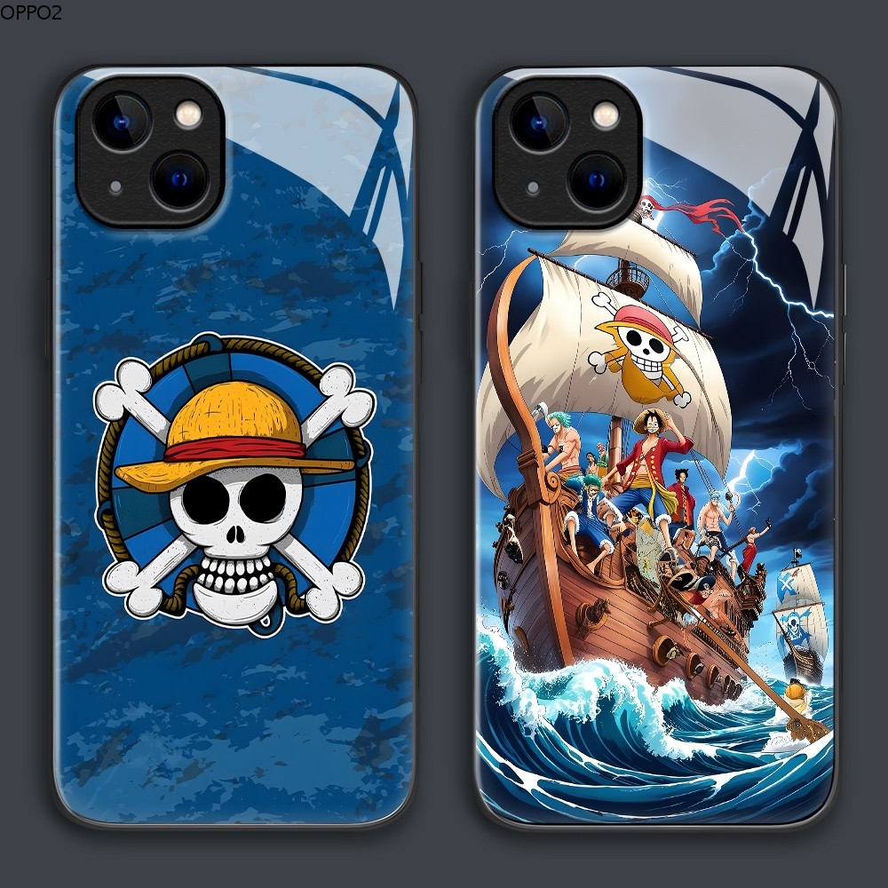 เคส For เคสแข็ง OPPO Reno 12 12F 11 11F 10 8 8T 8Z 7 7Z 6Z 6 5 4 2 4Z 2F F11 F9 F7 F5 Pro Youth 4G 5G ออปโป้ Glass BLK