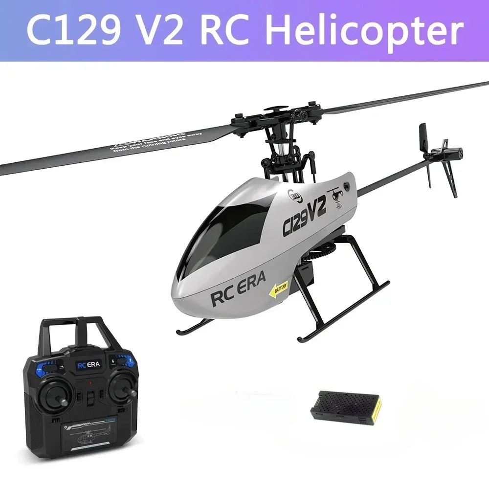 C129 V2 RC เฮลิคอปเตอร์ 6 ช่องรีโมทคอนโทรลเฮลิคอปเตอร์ชาร์จของเล่น Drone รุ่น UAV เครื่องบินกลางแจ้ง