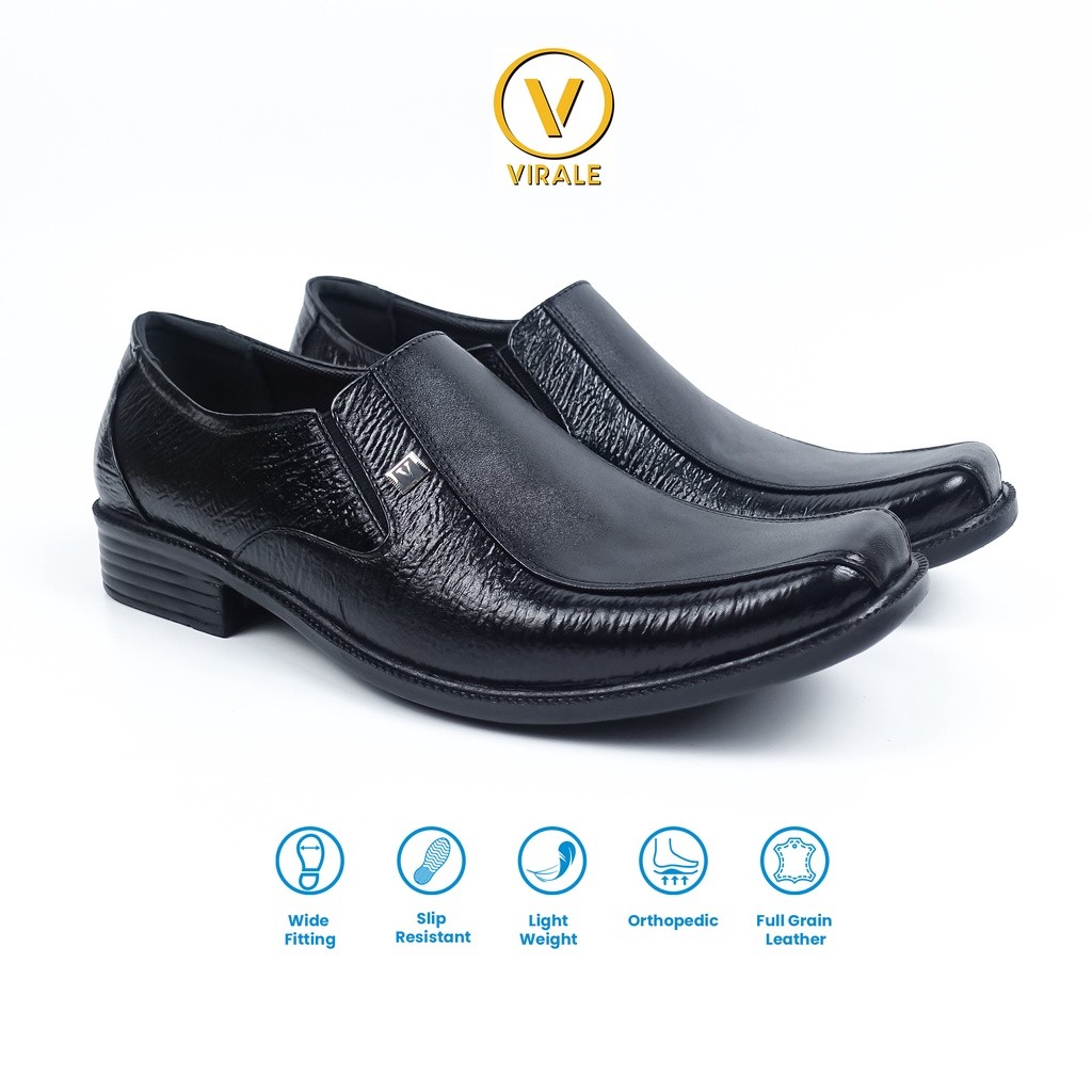 D7 รองเท้าทํางานหนังแท้สําหรับผู้ชาย F09