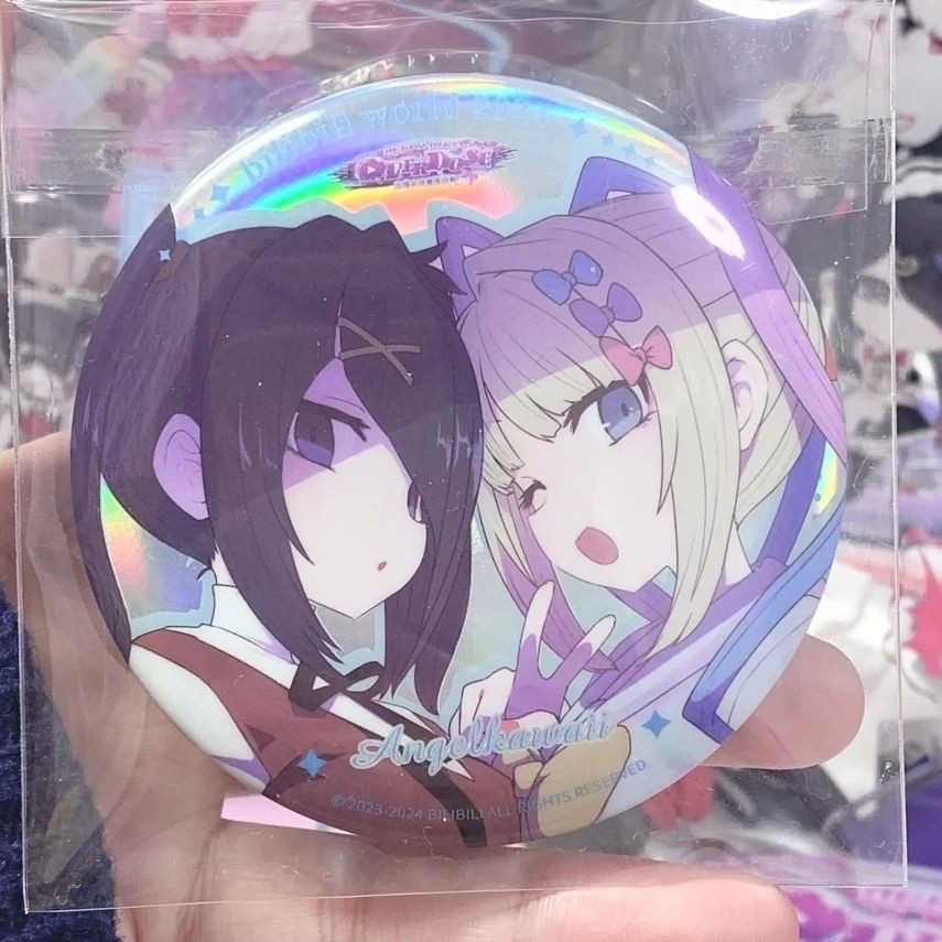 Needy Girl Overdose badge KAngel Ame chan เข็มกลัด NGO เกมคอลเลกชัน kawaii pins ita กระเป๋าเครื่องประดับน่ารัก accessorios ของขวัญ ราคา ถูกที่สุด ดีลบีเคเค แกลเลอรีภาพที่ 2