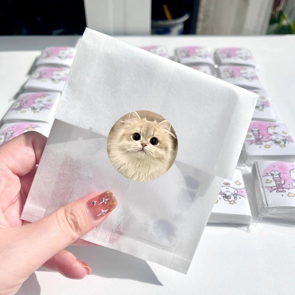 [ 500 ] สติ๊กเกอร์ใหม่น่ารัก หัวแมวม้วน สติ๊กเกอร์ หัวแมว หัวแมว ราคา ถูกที่สุด ดีลบีเคเค แกลเลอรีภาพที่ 7