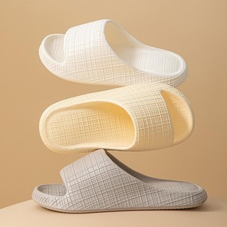 Minimally striped air cushioned home slippers for women in summer, cool for couples, non slip slippers for children, comfortable for men in the bathroom, suitable for both indoor a