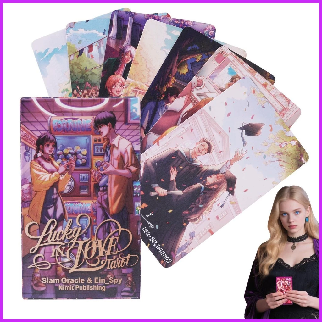Love Oracle Deck 80 ชิ้นรักไพ่ทาโรต์สําหรับความสัมพันธ์การเชื่อมต่อกุหลาบดาวเกมกระดานสะสมtayenith