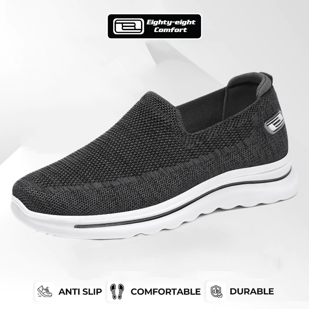 Eighty Eight Comfort รองเท้าผู้ชายสําหรับผู้ใหญ่ล่าสุด 100% รองเท้าผู้ชายลําลอง Eighty Comfort P424