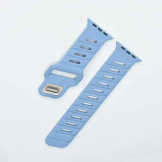 สายนาฬิกาซิลิโคนอ่อนนุ่มสำหรับ iWatch Series11 10 9 8 7 6 5 4 3 SE 2 1 Ultra 49mm46mm44mm42mm45mm มีหลายสีให้เลือก