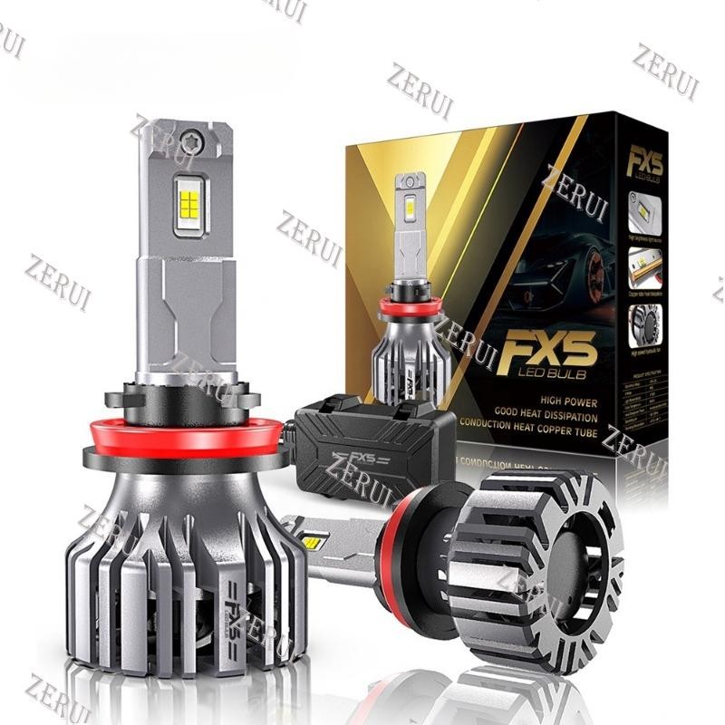 ZR สําหรับรถด้านหน้าหลอดไฟชิป FX5 110W H7 H4 Led 703 H1 H11 HB3 9005 HB4 9006 12V 2 ชิ้น