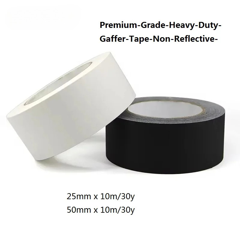 พรีเมี่ยมเกรด Heavy Duty Gaffir เทป Non-สะท้อนแสงอเนกประสงค์กันน้ําเทปชั้นสําหรับสายไฟสีดํา Gaffif เทป