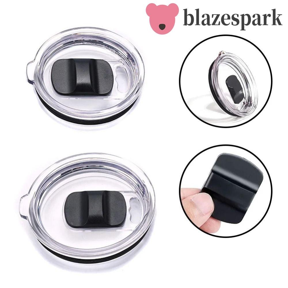 BLAZESPARK เปลี่ยนฝา, 20/30 ออนซ์แม่เหล็ก Slider Tumbler ฝาแก้ว, Push Piece ฝาครอบการรั่วไหล Tumbler Switch Clear Tumbler Cover ถ้วยกาแฟ