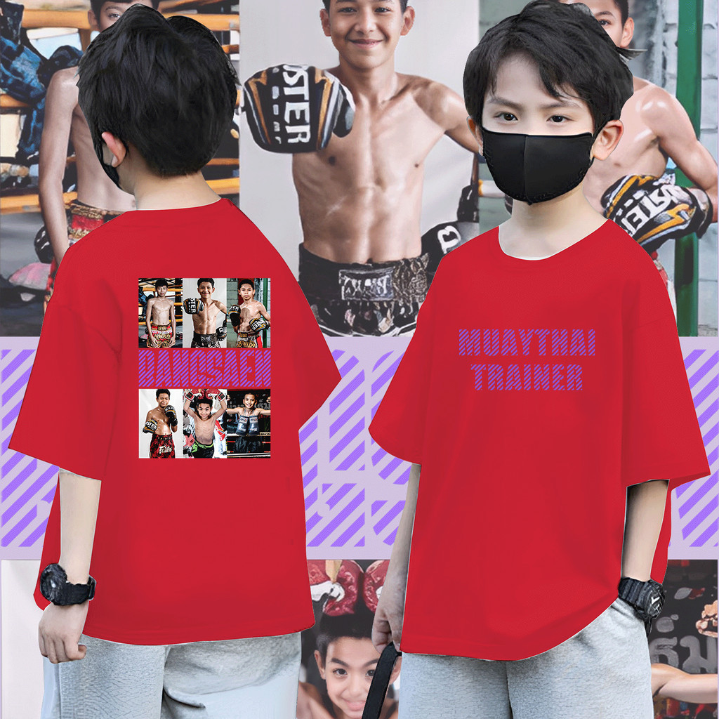เด็ก NEW เสื้อยืดเด็ก Bangsaen Fightclub 2025 มีหลายสไตล์ให้เลือก เสื้อนักมวยค่ายบางแสนไฟท์คล