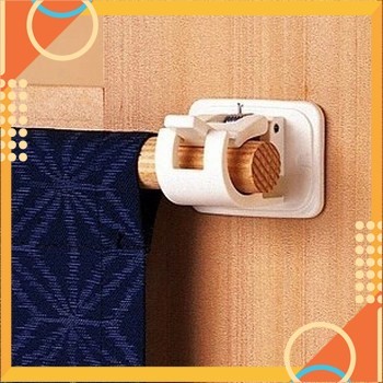 [5 ️] SET OF 2 SELF-ADHESIVE CURTAINS BAR RACKS [HCM]