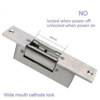 Electric Strike ล็อคประตูอิเล็กทรอนิกส์สําหรับระบบควบคุมการเข้าออกใหม่ Fail Secure ประตูสแตนเลส 12V 