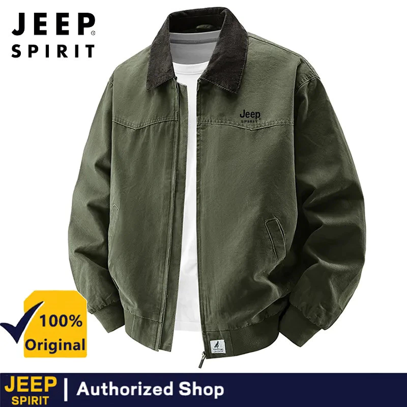 JEEP SPIRIT เสื้อแจ็คเก็ตเดินป่า ทรงหลวม สำหรับผู้ชาย thumbnail 6