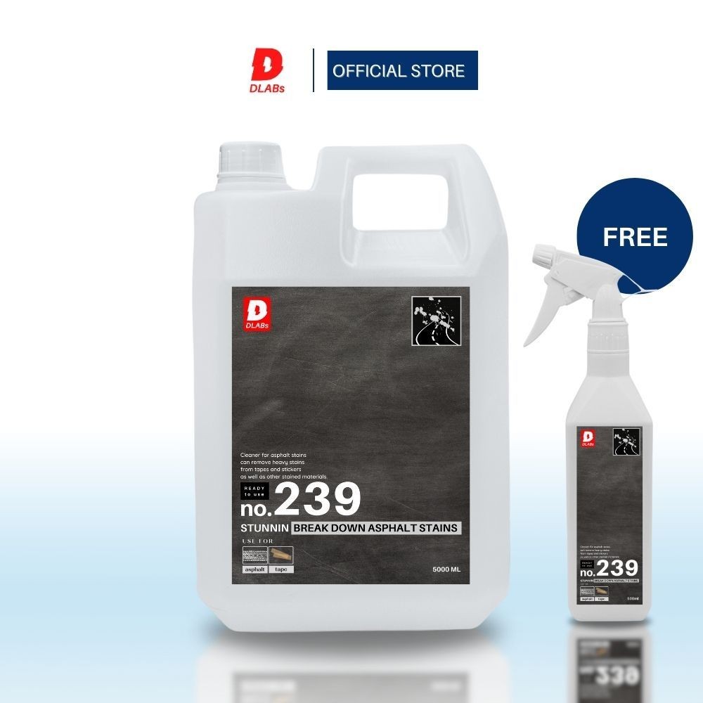239 น้ำยาสลายคราบยางมะตอย  พร้อมใช้งาน 5ลิตร [STUNNIN BY DLABs]