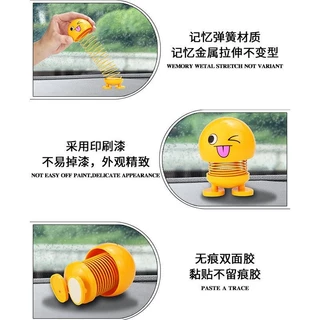 ของตกแต่งภายในรถยนต์ ตุ๊กตารถยนต์ตลก หัวสั่น อิโมจิ ไอเดียสร้างสรรค์ขนาดเล็ก อุปกรณ์รถยนต์
