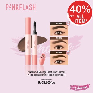 (READY & ORI) Pinkflash Smudge Proof Brow Pomade Alis PF-E16