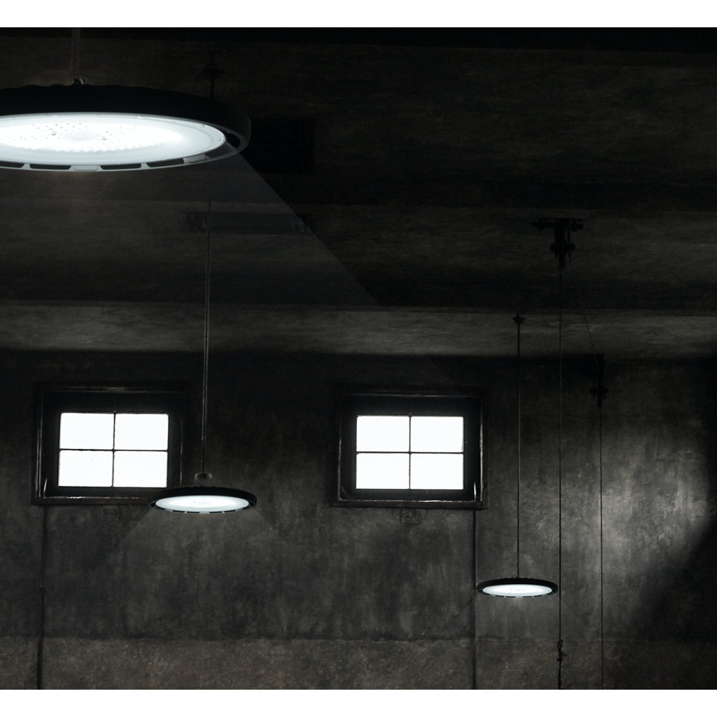 EVE โคมไฮเบย์ LED 300W EVE DOB UFO HighBay Super Plus (แสงขาว Daylight) กันน้ำIP65 ราคาร่วมภาษี A1