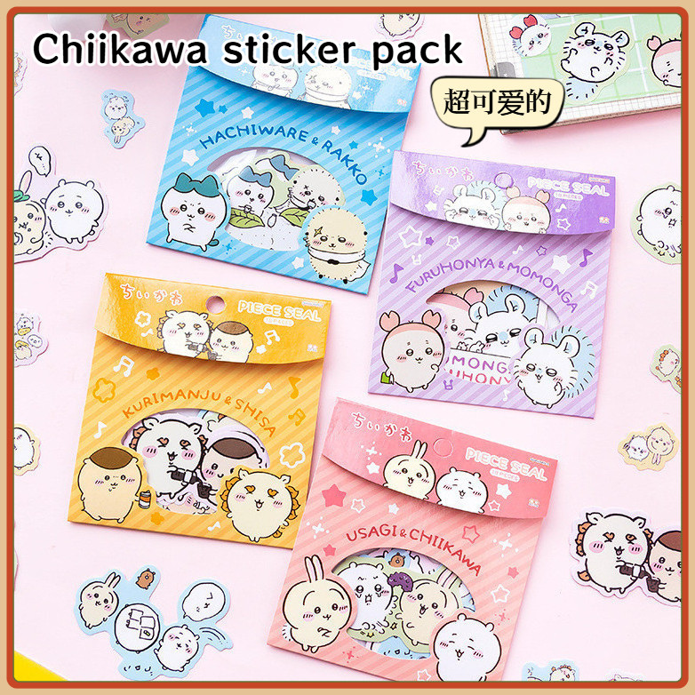 [18 สติ๊กเกอร์] Chiikawa สติ๊กเกอร์ตกแต่งโทรศัพท์มือถือน่ารักคู่มือสติ๊กเกอร์ Goo Card สติ๊กเกอร์ Us