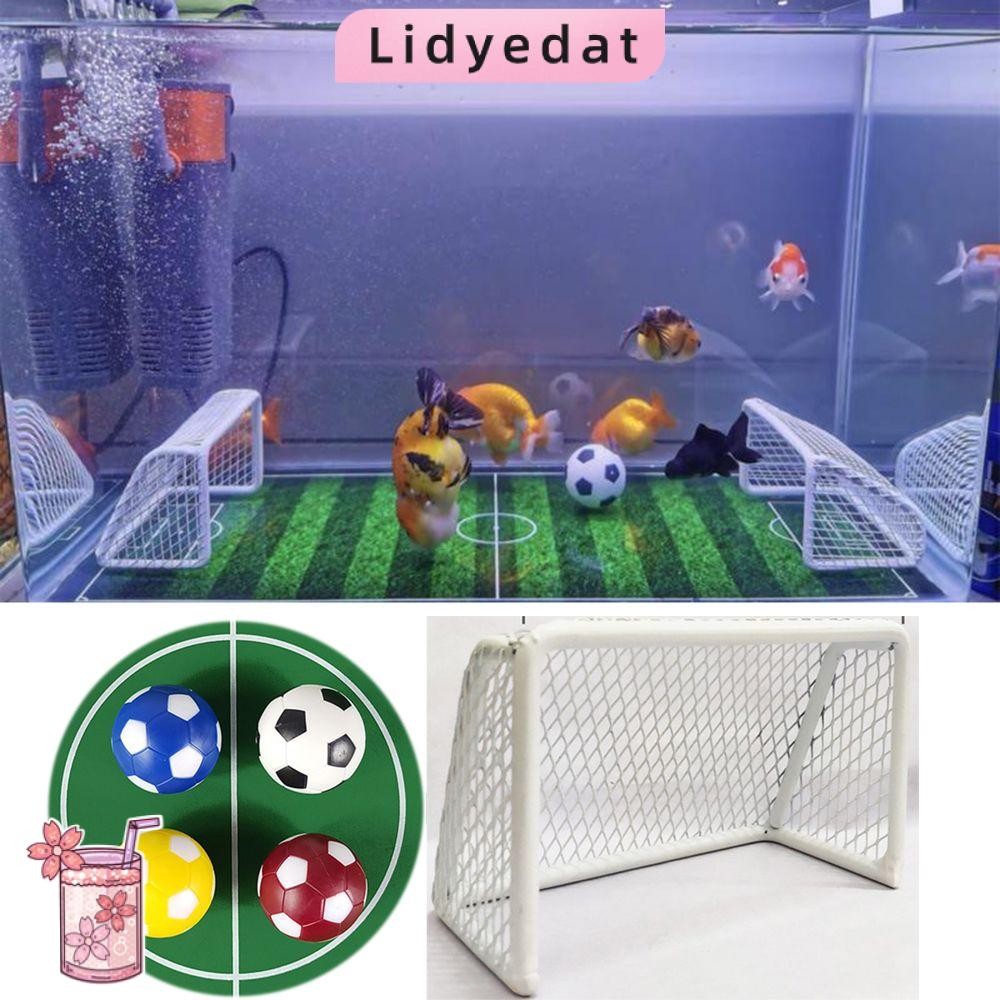 LIDYEDAT165 ตู้ปลาภูมิทัศน์ไม่จางหายลูกบอลจมพิพิธภัณฑ์สัตว์น้ําฟุตบอลเป้าหมายใต้น้ํา