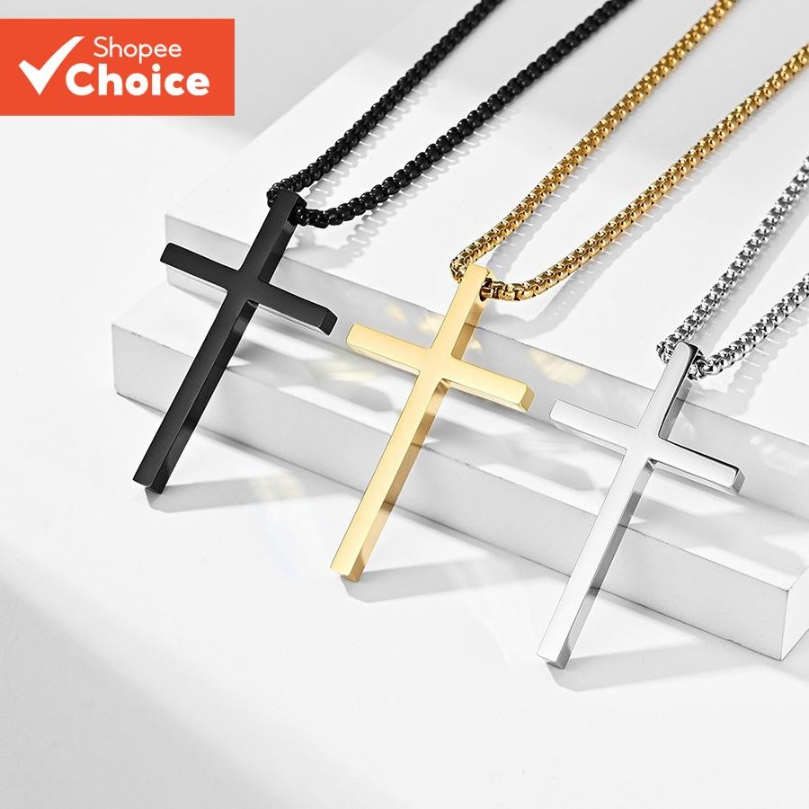 VMI Cross จี้สร้อยคอ Punk โลหะผสมแฟชั่นเครื่องประดับ Casual อุปกรณ์เสริม 1 PC สําหรับผู้ชายผู้หญิงทุ