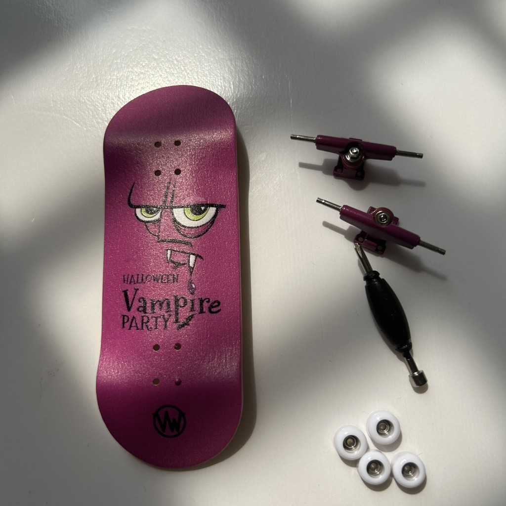 Spot Goods#Wividwood 34MM Finger Skateboard Professional Mini Fingerboard Bearing Wheels Maple Doubl