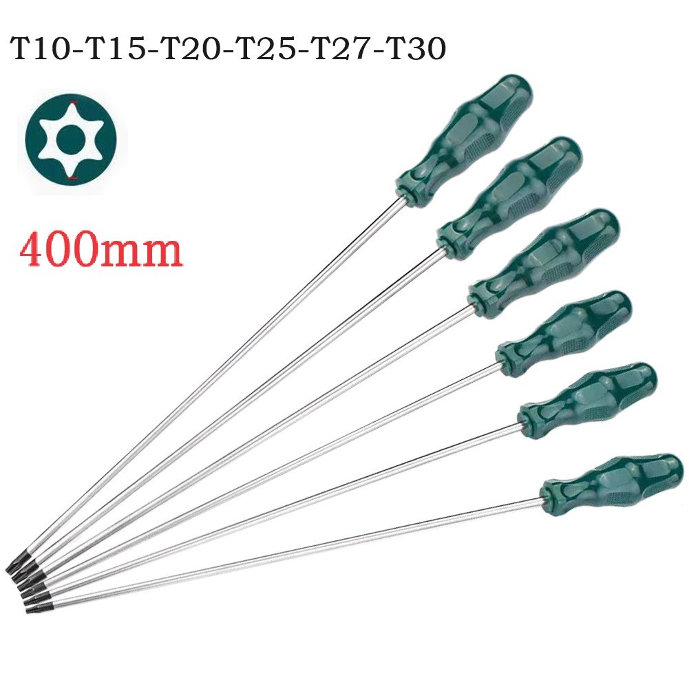 <Thebest> ไขควง Torx ยาวพิเศษ 400 มม. ซ่อมไดรฟ์สกรูแม่เหล็ก T10/T15/T25/T27