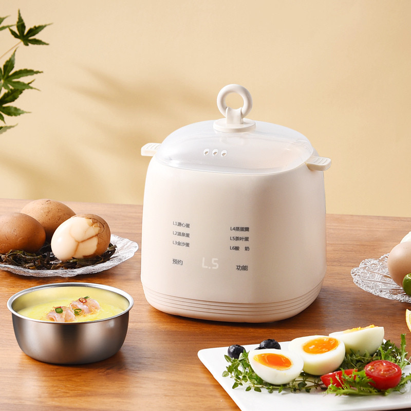 หม้อต้มไข่ อัตโนมัติ 4ฟอง จับเวลา Electric Egg Boilers หม้อนึ่งไข่ ที่นึ่งอาหาร เครื่องต้มไข่ไฟฟ้า และนึ่งอัตโนมัติD0175