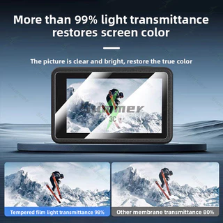 Summer ฟิล์มกันรอยจอเลนส์สำหรับ DJI Osmo Action 5 Pro/4/3, Ultra HD, กระจกนิรภัยกันรอยความแข็ง 9H พร้อมจอแสดงผล OLED