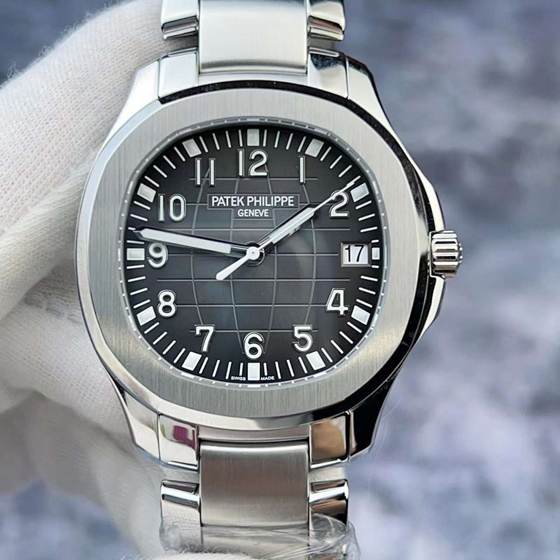 AQUANAUT Series 5167A Steel Grenade ปฏิทินสามมือนาฬิกากลไกอัตโนมัติชาย