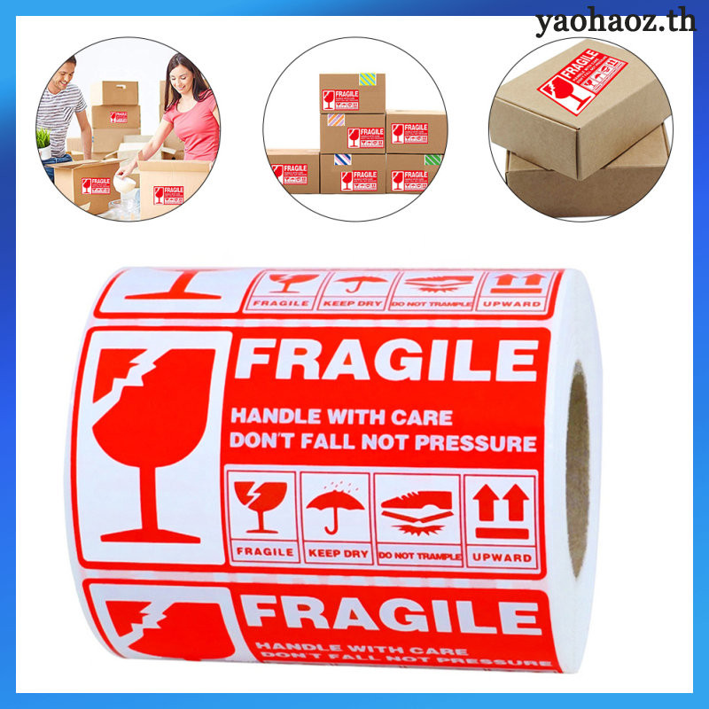 Fragile Stickers For Moving Boxes 300 Pieces Eye-Catching Warning Labels