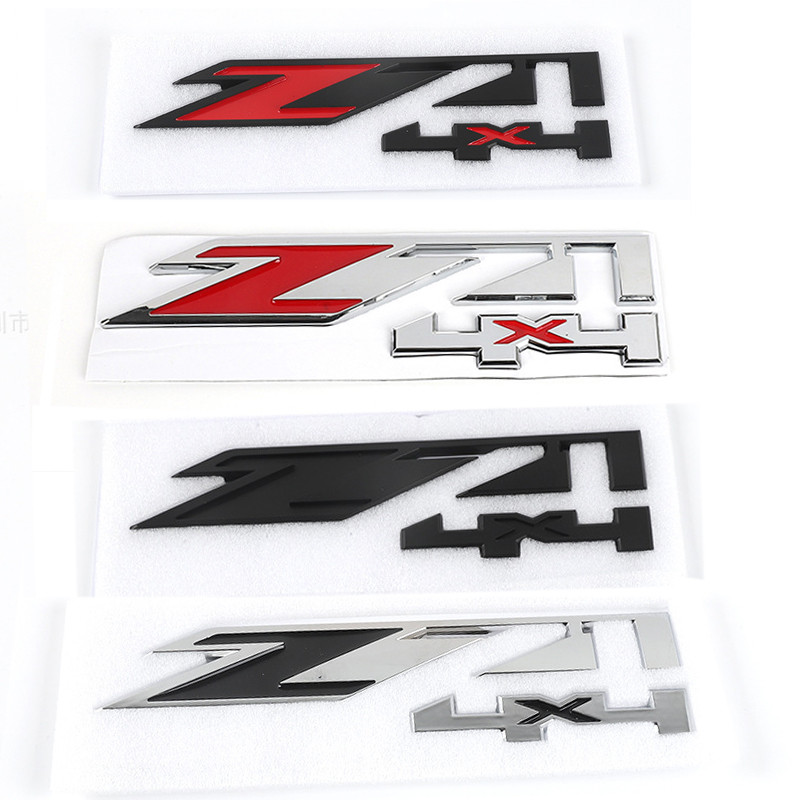 ABS จัดแต่งทรงผมรถด้านหลังสติกเกอร์ป้ายสัญลักษณ์สําหรับ Chevrolet Z71 4x4 Cruze Spark Captiva Trax S