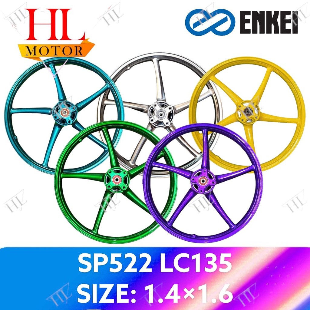 Enkei Sp522 Enkei Sport Rim Lc135 V1 V7 Lagenda Zr Lagenda 115 Sp 522 Lc 1.4x1.6/17 Sportrim Sp522 H