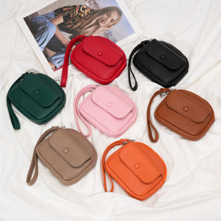 สีทึบเรียบง่ายมินิผู้หญิงกระเป๋าหลายบัตรกรณีความจุขนาดใหญ่กร…