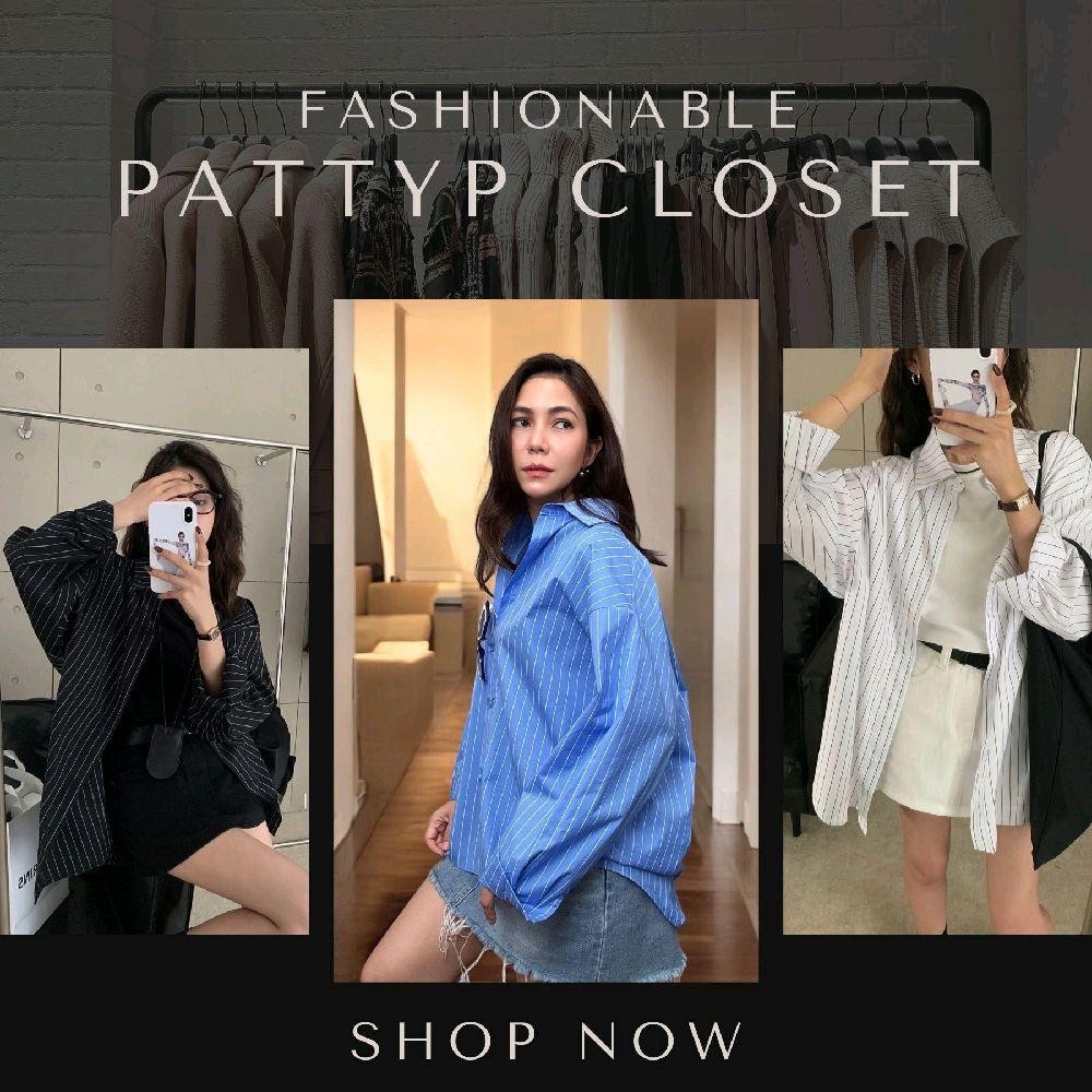 [หน้าผ้า 50"] PP527 Sahara striped shirt