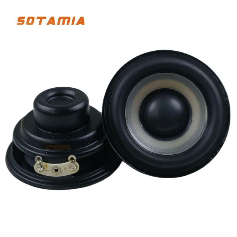 SOTAMIA 2 ชิ้น 2 นิ้ว Full Range ลําโพง 52 มิลลิเมตร 4 โอห์ม 8 วัตต์กันน้ํา HIFI ลําโพงสีขาวอ่างล้างหน้า Altavoz สําหรับลําโพงบลูทูธ