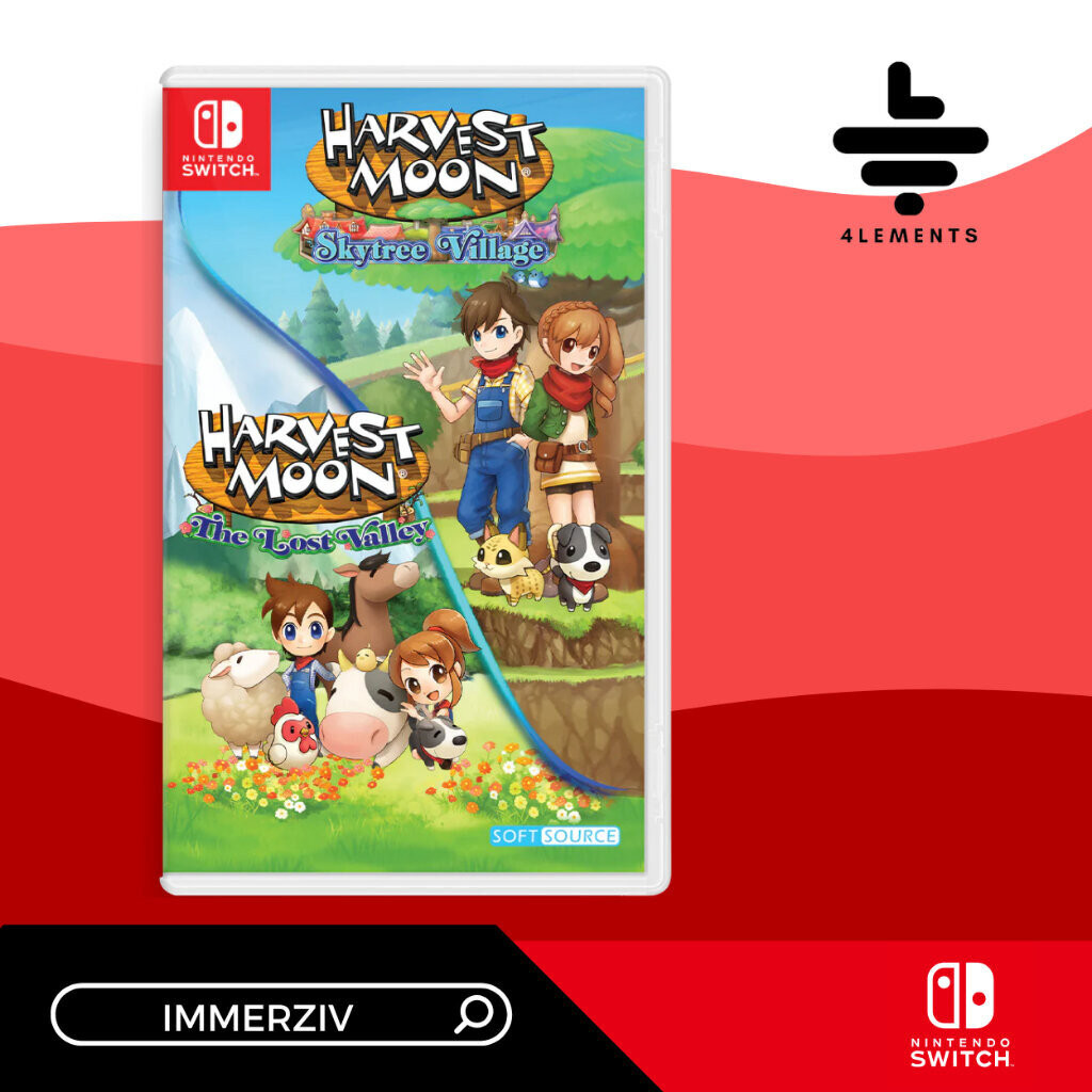 (พร้อมส่ง) SWITCH HARVEST MOON THE LOST VALLEY AND SKYTREE VILLAGE (R3/ASIA) (GAME)(ENG) (BY IMMERZIV)