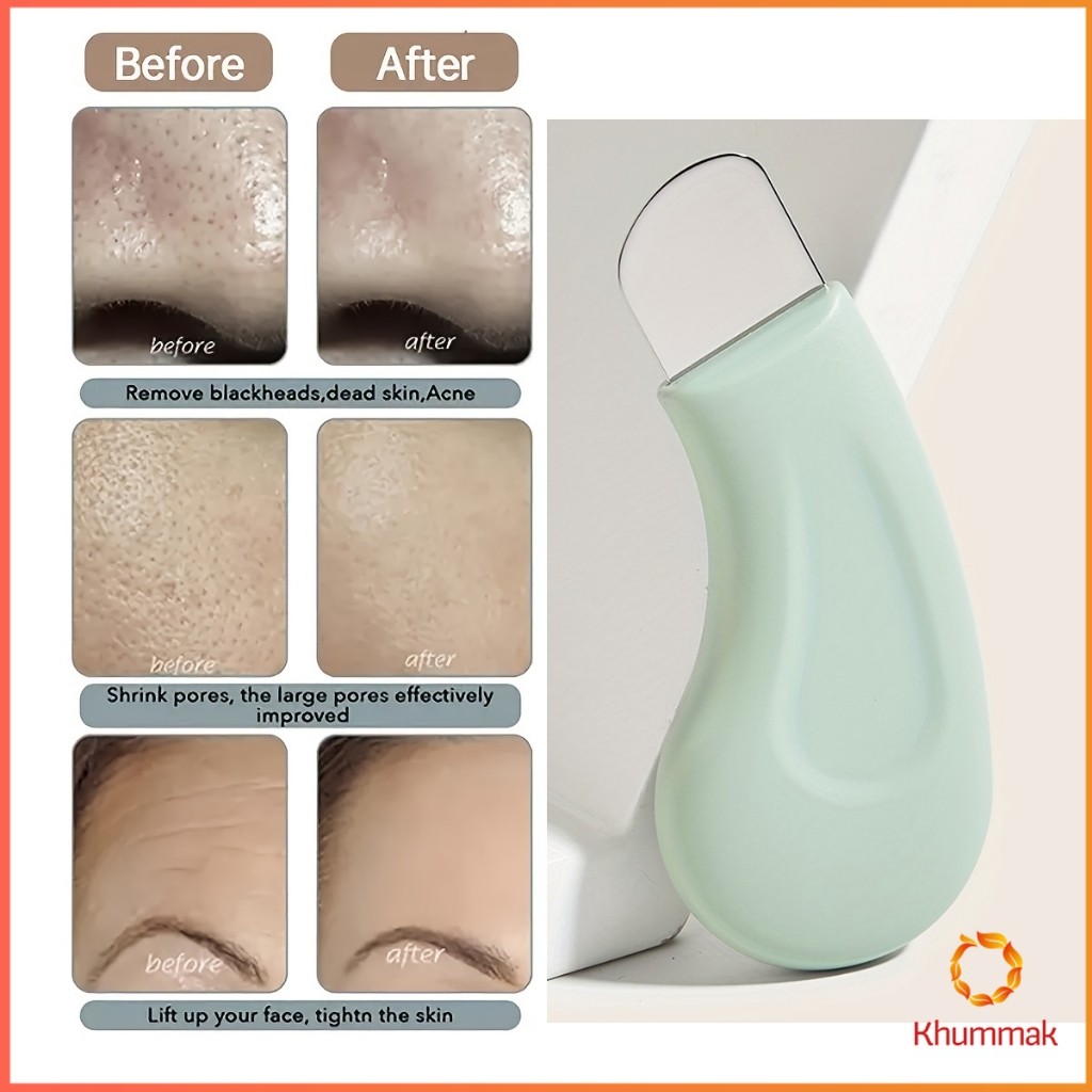 กําจัดสิวหัวดํา Dead Skin Acne Silicone Scraper Facial Hair Follicle Cleaner เป็นเครื่องมือเสริมความงามสําหรับร้านเสริมส