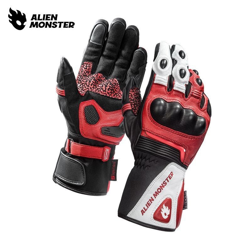[ในสต็อก] ถุงมือมอเตอร์ไซค์ Gear Alien Monster Wind กันหนาว กันน้ำ หน้าจอสัมผัส หนังแท้ ป้องกันการตก