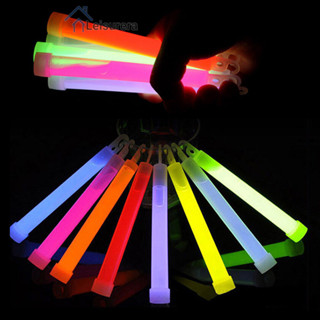 ✨แท่งเรืองแสงเรืองแสงขนาด 6 นิ้ว พร้อมไฟส่องสว่างสำหรับกลางค…