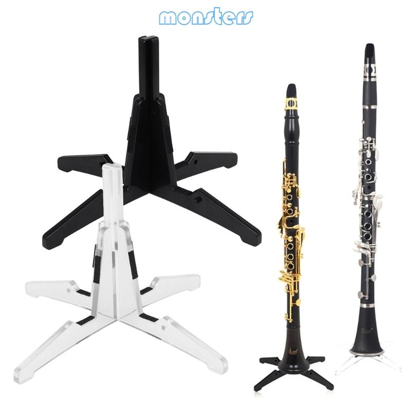 Mon 4 ขา Clarinet Stand Holder ขาตั้งรองรับที่ถอดออกได้สําหรับของขวัญขลุ่ยคลาริเน็ต