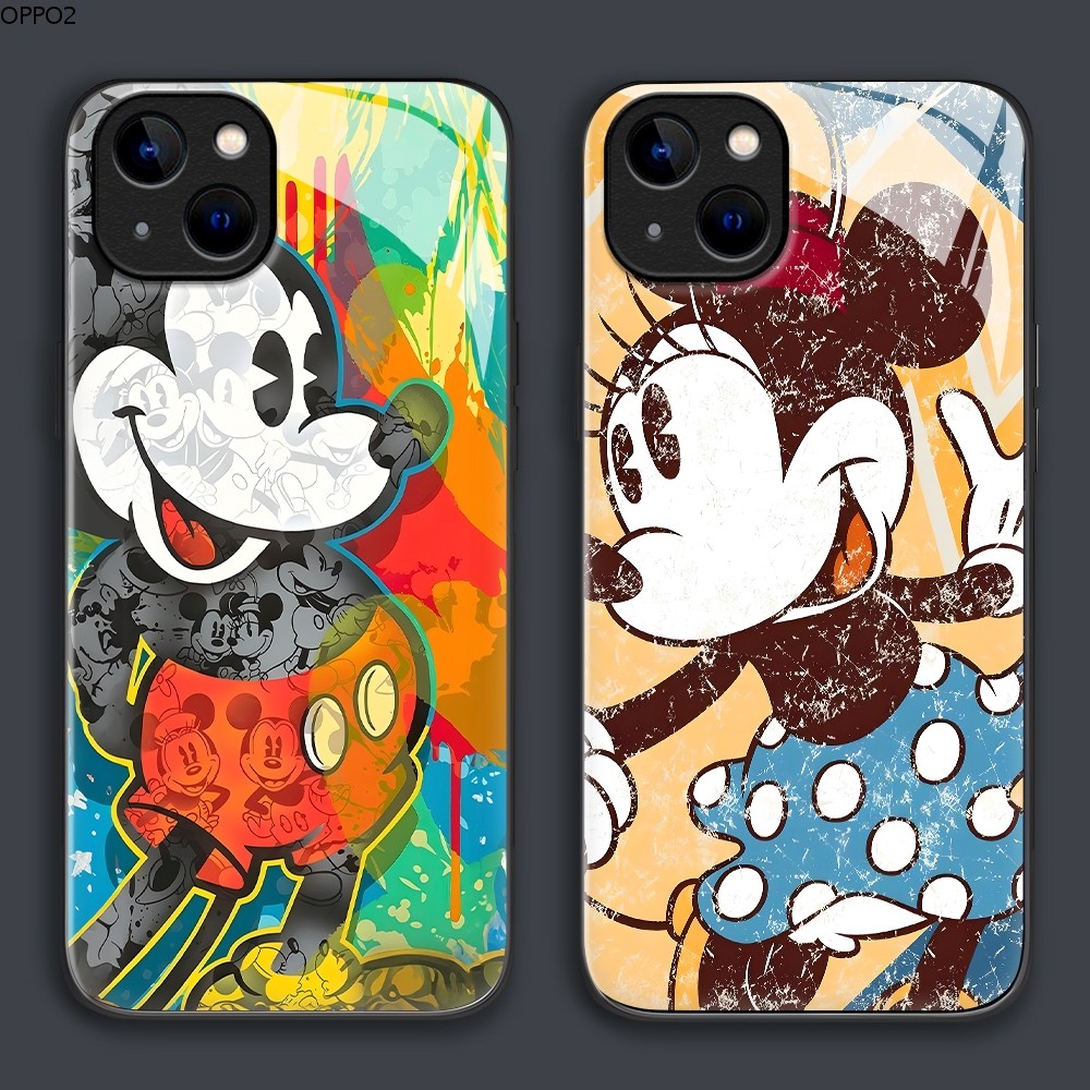 เคส For เคสแข็ง OPPO Reno 12 12F 11 11F 10 8 8T 8Z 7 7Z 6Z 6 5 4 2 4Z 2F F11 F9 F7 F5 Pro Youth 4G 5G ออปโป้ Glass BLK