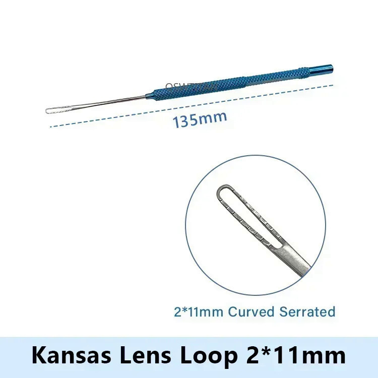 Ophthalmic Kansas Lens Loops Titanium Hook with loops Eyelid Surgical trument Tools
